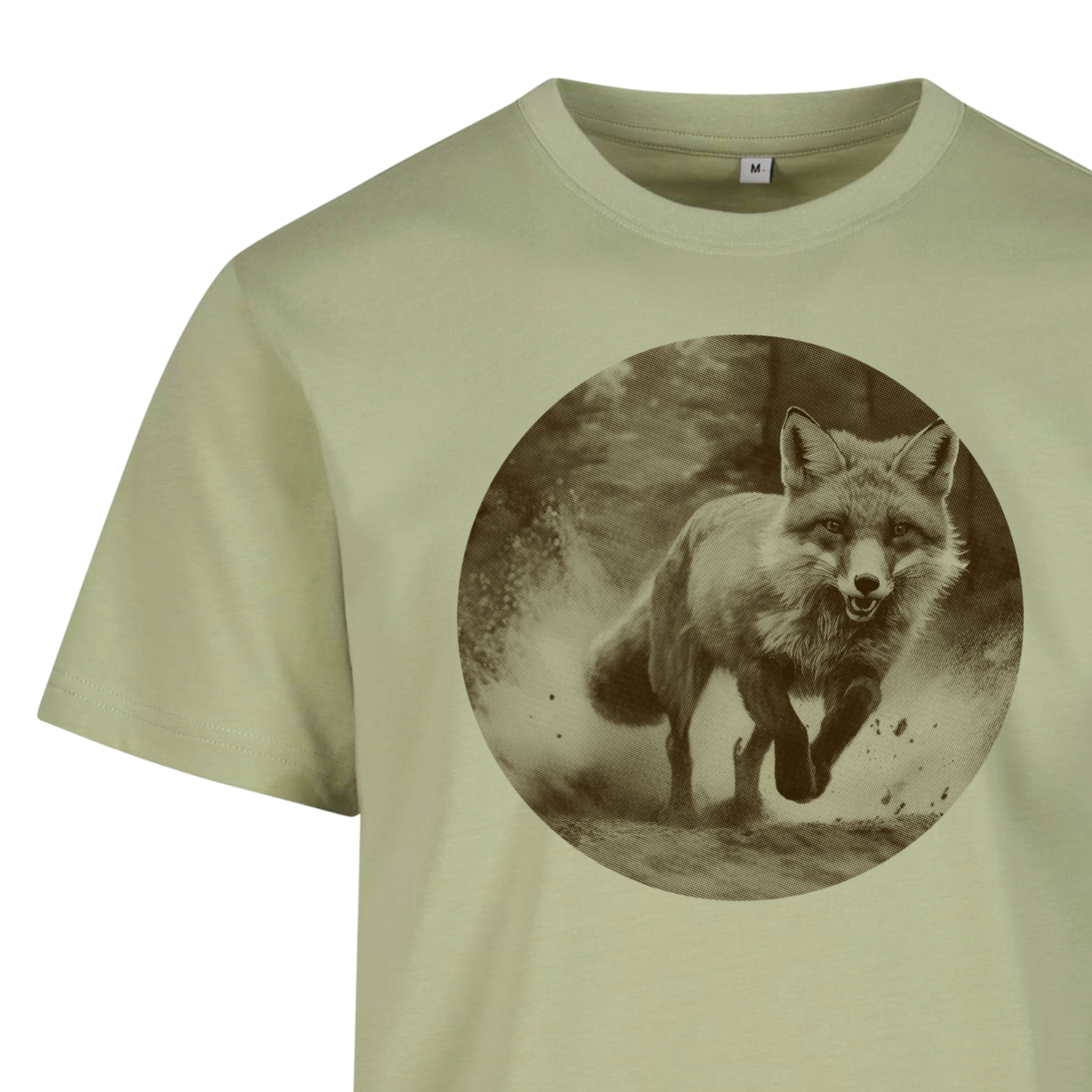 Heimat Heidelberg - Shirt Unisex Herren Fuchs - Siebdruck Manufaktur Eau de Wald Closeup